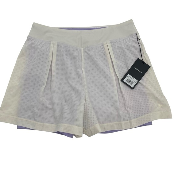 Bad Birdie Range Shorts Size Medium Whisper White purple under shorts NWT - Picture 1 of 6